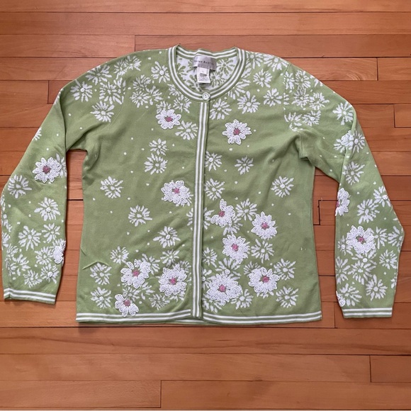 Susan Bristol sweater women’s size large with hand beading excellent condition - Picture 1 of 8